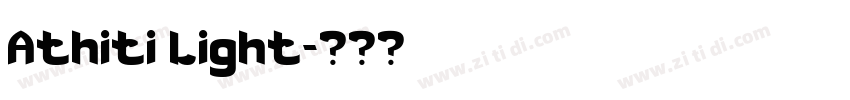 Athiti Light字体转换